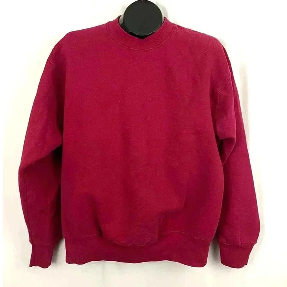VTG BVD Crewneck Red Sweatshirt Men's LARGE Made in USA 1990s - Picture 5 of 9